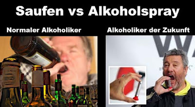 Alkoholspray lustig Spassbilder Bier Alkohol, Besoffene Geschichte, Lustige Produkte