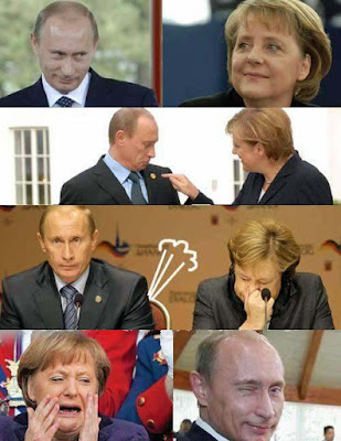 Angela Merkel und Putin - pupsen