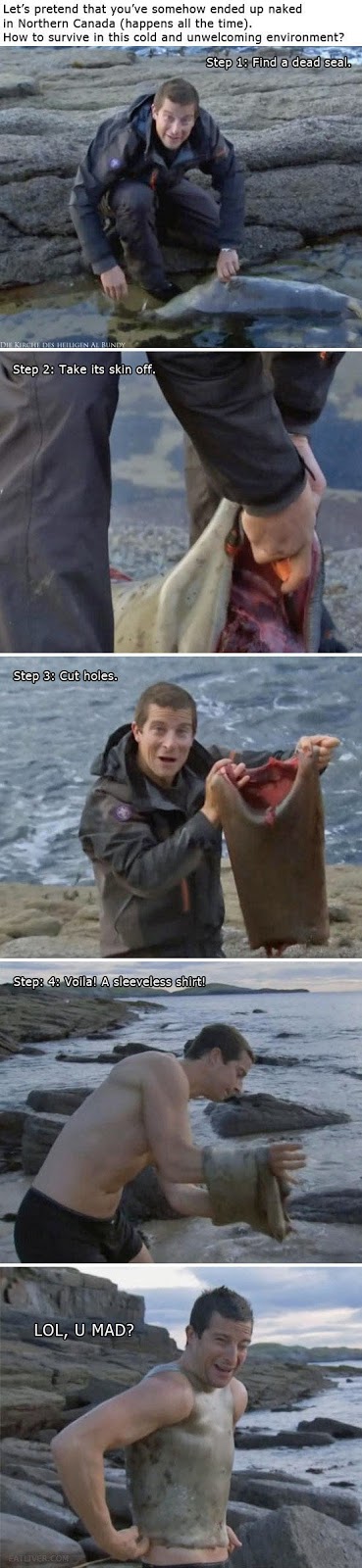 Bear Grylls Tipp - Wenn Mann mal wieder kalt ist Bear Grylls Tipp - Wenn Mann mal wieder kalt ist
