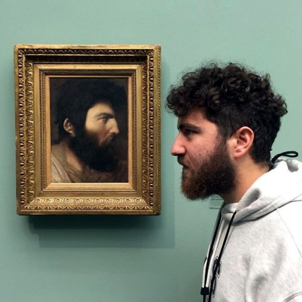 Doppelgaenger Kunstwerk im Museum entdeckt Lach dich schlapp: Lustige Bilder für den Spaßfaktor Doppelgänger Kunstwerk im Museum entdeckt - witziges zum lachen