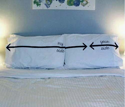 Ehebett lustig - Meine Seite, deine Seite Ehebett - Meine Seite, deine Seite