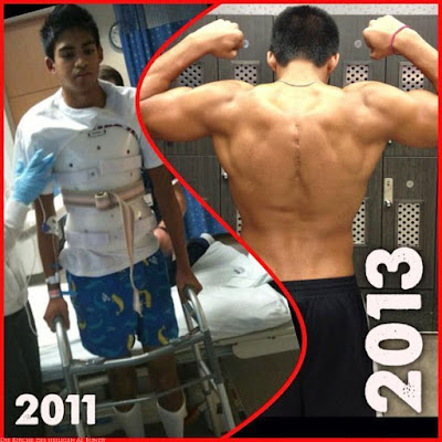 Entwicklung 2 Jahre Muskelaufbau - Vorher Nachher Bilder