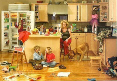 Familie und Haushalt - Unordnung aufräumen lustige Bilder