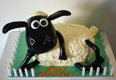 lustiger Geburtstagskuchen - Shaun das Schaf