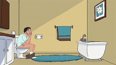 Klo - Kein Toilettenpapier mehr - Comic 