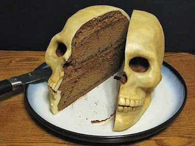 Kuchen Totenschädel lustig