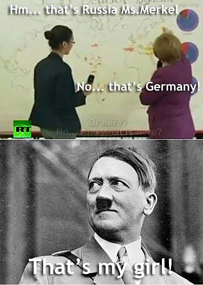 Lustige Bilder Angela Merkel Hitler Angela Merkel das ist Deutschland, nein das ist Russland