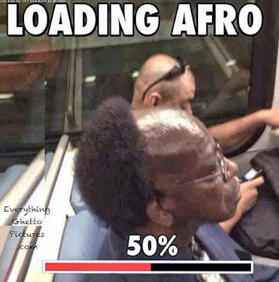 Friseur - Halber Afro - Witzige schwarze Menschen