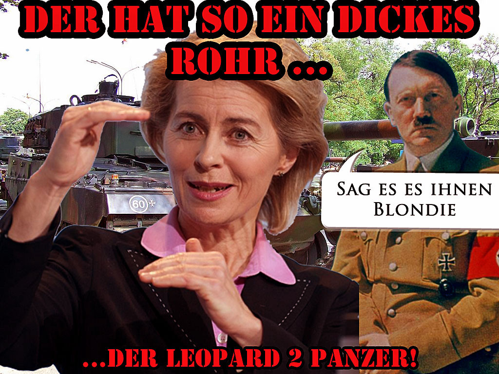 Hitler und Blondie - Ursula von der Leyen