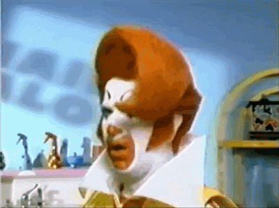 Ronald McDonald Frisuren in Rot