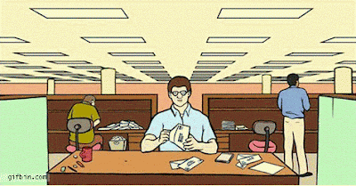 Lustiger Comic Aufstand im Büro - Anarchie lustig Aufstand im Büro - Kollegen legen die Arbeit nieder - Anarchie