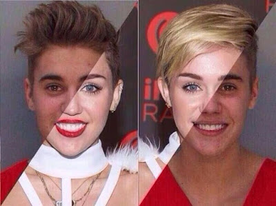Justin Bieber und Miley Cyrus Vergleich