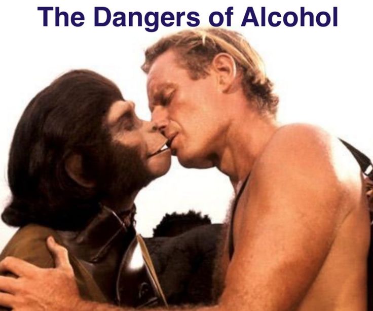 Lustiges Schaubild - die Gefahren von Alkohol