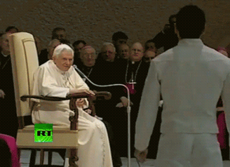 Der Papst und Homosexuelle lustig Der Papst und Homosexuelle Tänzer