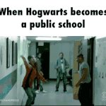 Spassbild wenn Hogwarts eine oeffentliche Realschule waere Wissen zum lachen Wissen zum lachen