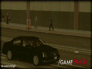 Videospiele Autostunt zum lachen - Auto an Abschlepper