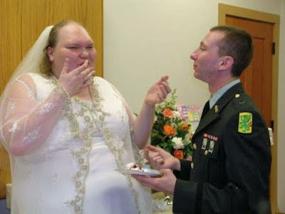 extrem hässliche dicke Braut - Hochzeits Bilder 
