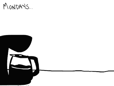 Früh am Morgen müde - Kaffee trinken 
