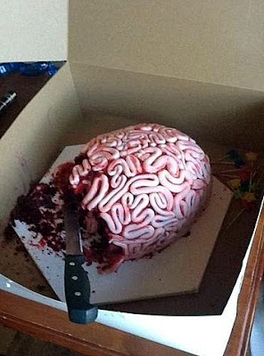 Lustig aber ekelhafte Torte Gehirn